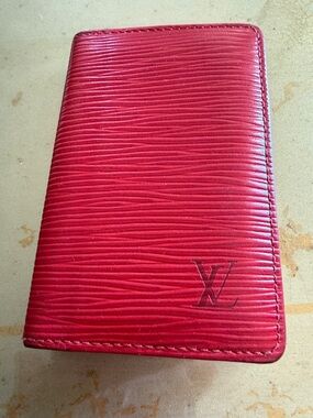 Red Epi Textured Leather